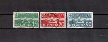 Schweiz Michelnummer 256 - 258 gestempelt
