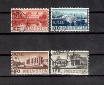 Schweiz Michelnummer 321 - 324 gestempelt