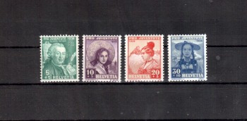 Schweiz Michelnummer 331 - 334 postfrisch