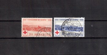 Schweiz Michelnummer 357 - 358 gestempelt