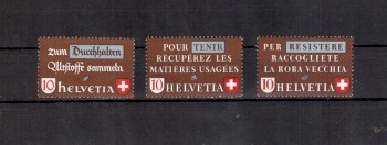 Schweiz Michelnummer 405 - 407 postfrisch Falz