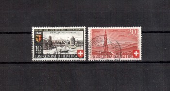 Schweiz Michelnummer 408 - 409 gestempelt