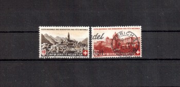 Schweiz Michelnummer 420 - 421 gestempelt