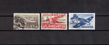 Schweiz Michelnummer 435 - 437 gestempelt