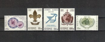 Zypern Michelnummer 396 - 400 postfrisch