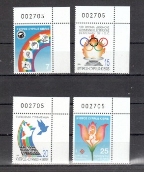 Zypern Michelnummer 821 - 824 postfrisch