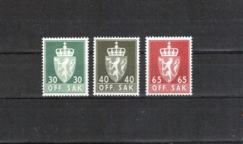 Norwegen Dienst Michelnummer 86 - 90 y postfrisch Norwegen Dienst Michelnummer 86 - 90 y postfrisch