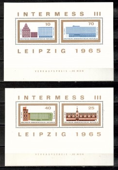 DDR Michelnummer 1132a Block 23 + 24 postfrisch