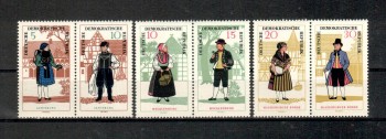 DDR Michelnummer 1214 - 1219 Paar postfrisch