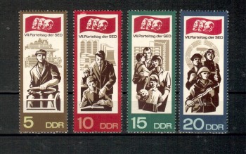 DDR Michelnummer 1268 - 1271 postfrisch