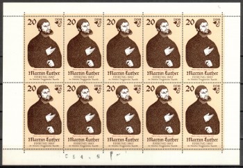 DDR Michelnummer 2755 Kleinbogen postfrisch