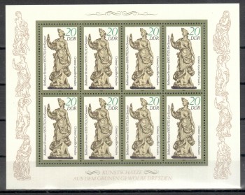 DDR Michelnummer 2906 II Kleinbogen postfrisch DDR Michelnummer 2906 II Kleinbogen postfrisch