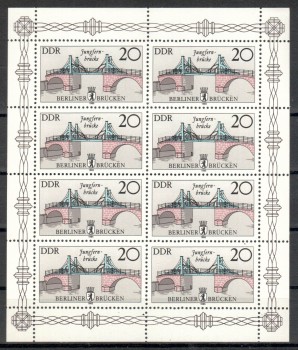 DDR Michelnummer 2973 II  Kleinbogen   postfrisch