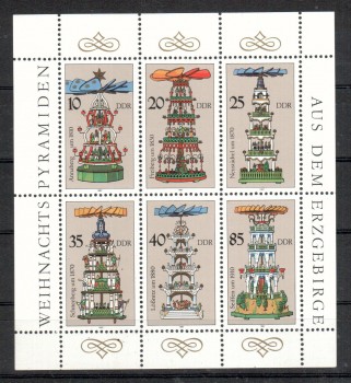 DDR Michelnummer 3134 - 3139 postfrisch