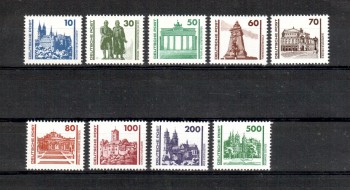 DDR Michelnummer 3344 - 3352 postfrisch