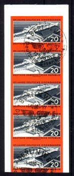 DDR Michelnummer 805 B Fuenferstreifen gestempelt DDR Michelnummer 805 B Fuenferstreifen gestempelt