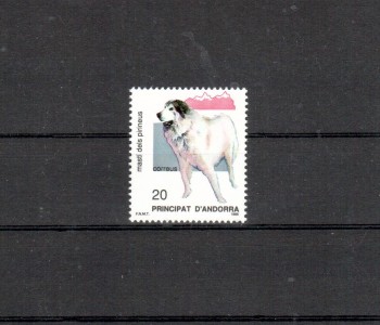 Hunde 021 Andorra,span.Michelnummer 202 postfrisch