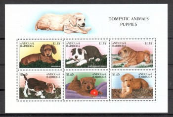 Hunde 025 Antigua Michelnummer 2612 - 2617 postfrisch