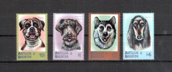 Hunde 028 Antigua Michelnummer 3131 - 3134 postfrisch