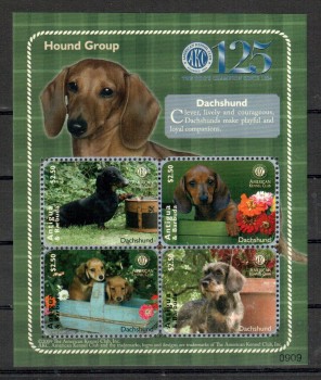 Hunde 030 Antigua Michelnummer 4663 - 4666 postfrisch