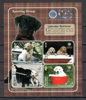 Hunde 031 Antigua Michelnummer 4659 - 4662 postfrisch