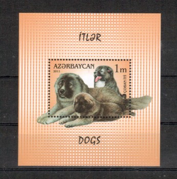 Hunde 038 Aserbaidschan Michelnummer Block 107 A postfrisch