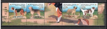 Hunde 068 B + H , serbische Republik Michelnummer 401 - 404 postfrisch