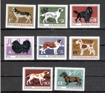 Hunde 072 Bulgarien Michelnummer 1462 - 1469 postfrisch