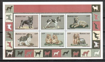 Hunde 079 Burkina Faso Michelnummer 1687 - 1692 postfrisch