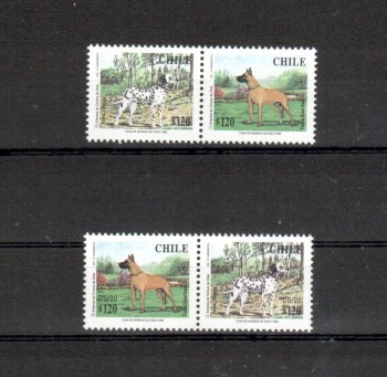Hunde 081 Chile Michelnummer 1840 - 1843 postfrisch