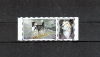 Hunde 094 DK - Faroer Michelnummer 262 - 263 postfrisch