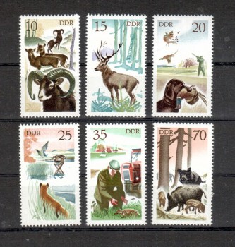 Hunde 096 DDR Michelnummer 2270 - 2275 postfrisch