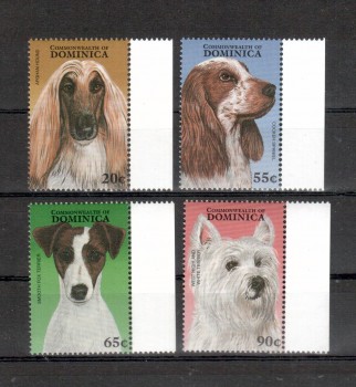 Hunde 107 Dominica Michelnummer 2305 - 2308 postfrisch