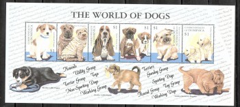 Hunde 112 Dominica Michelnummer 2816 - 2821 postfrisch