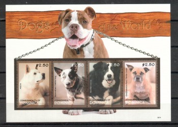 Hunde 113 Dominica Michelnummer 3903 - 3906 postfrisch