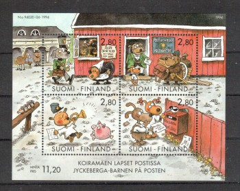 Hunde 117 Finnland Michelnummer Block 14 postfrisch