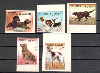 Hunde 130 Fujeira Michelnummer 602 - 606 B postfrisch