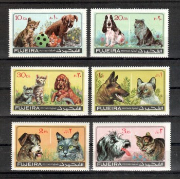 Hunde 131 Fujeira Michelnummer 798 - 803 A postfrisch