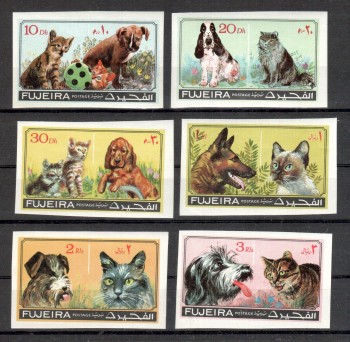 Hunde 132 Fujeira Michelnummer 798 - 802 B postfrisch
