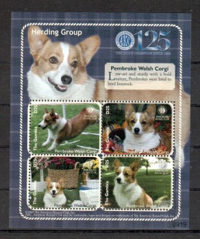 Hunde 134 Gambia Michelnummer 6120 - 6123 postfrisch