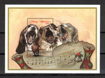 Hunde 137 Gambia Michelnummer Block 409 postfrisch