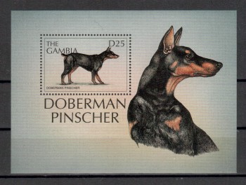 Hunde 141 Gambia Michelnummer Block 367 postfrisch