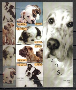 Hunde 146 Ghana Michelnummer 3931 - 3934 postfrisch
