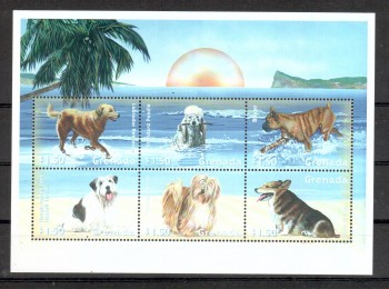 Hunde 166 Grenada Michelnummer 4239 - 4244 postfrisch