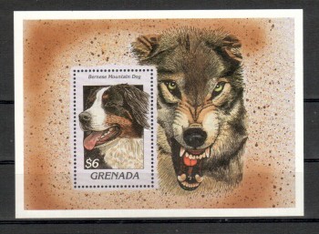 Hunde 167 Grenada Michelnummer Block 452 postfrisch