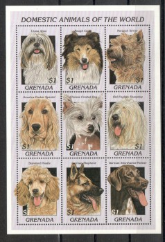 Hunde 169 Grenada Michelnummer 3398 - 3406 postfrisch