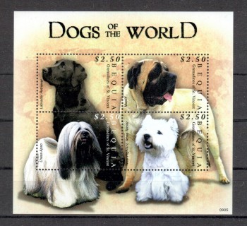 Hunde 174 Grenadinen - Bequia Michelnummer 626 - 629 postfrisch