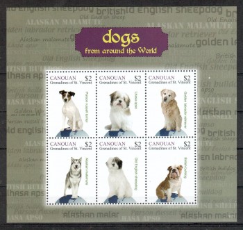 Hunde 177 Grenadinen - Canouan Michelnummer 113 - 118 postfrisch