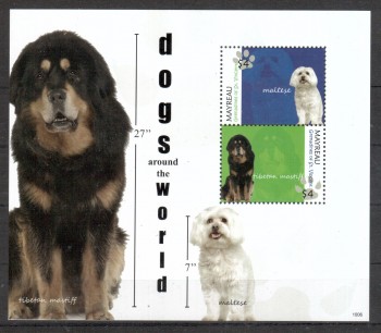 Hunde 179 Grenadinen - Mayreau Michelnummer Block 11 postfrisch