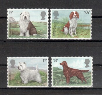 Hunde 185 Grossbritannien Michelnummer 781 - 784 postfrisch